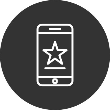 Akıllı telefon simgesi, vektör illüstrasyon tasarımı