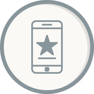 Akıllı telefon simgesi, vektör illüstrasyon tasarımı