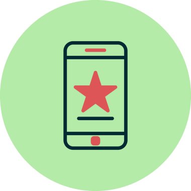 Akıllı telefon simgesi, vektör illüstrasyon tasarımı