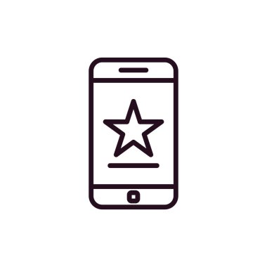 Akıllı telefon simgesi, vektör illüstrasyon tasarımı