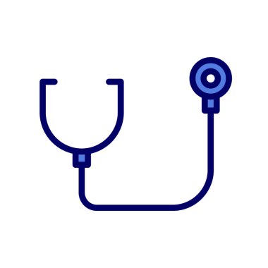 Modern steteskop simgesinin vektör çizimi