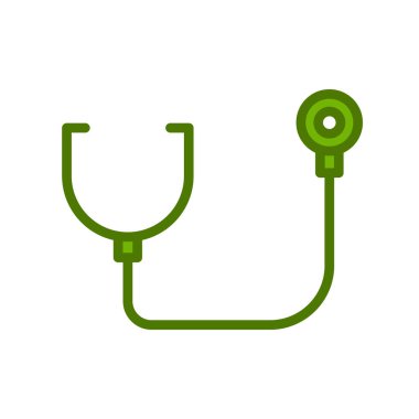 Modern steteskop simgesinin vektör çizimi