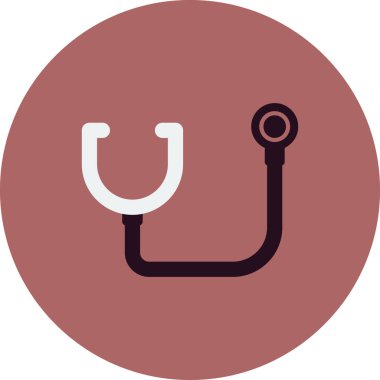 Modern steteskop simgesinin vektör çizimi