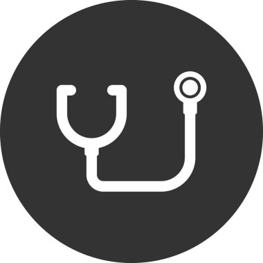 Modern steteskop simgesinin vektör çizimi