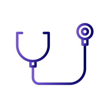 Modern steteskop simgesinin vektör çizimi