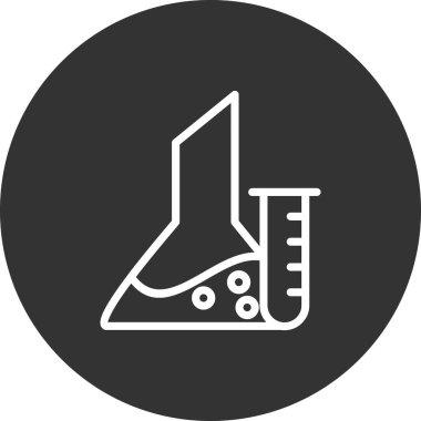 test tüpü modern simge vektör çizimi