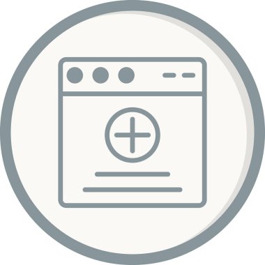 Web tarayıcı, basit vektör illüstrasyon tasarımı