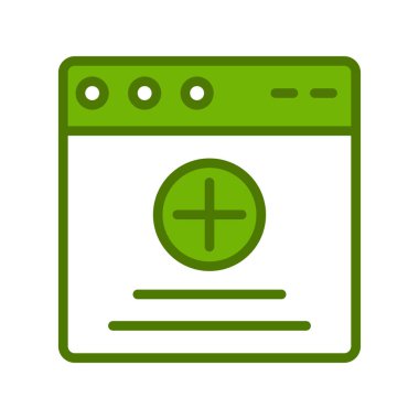 Web tarayıcı, basit vektör illüstrasyon tasarımı