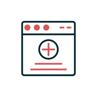 Web tarayıcı, basit vektör illüstrasyon tasarımı