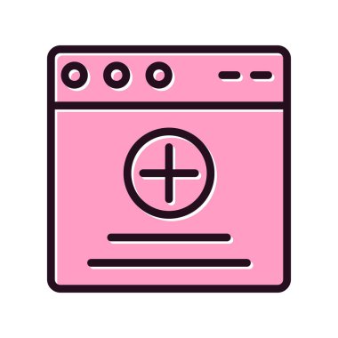 Web tarayıcı, basit vektör illüstrasyon tasarımı