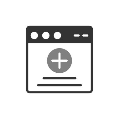 Web tarayıcı, basit vektör illüstrasyon tasarımı