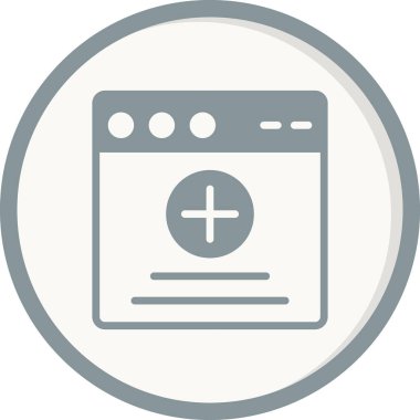 Web tarayıcı, basit vektör illüstrasyon tasarımı