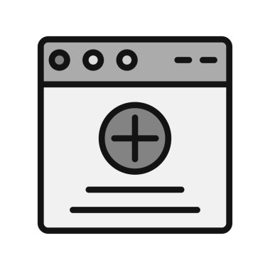 Web tarayıcı, basit vektör illüstrasyon tasarımı