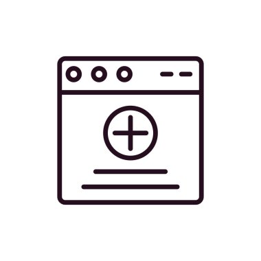 Web tarayıcı, basit vektör illüstrasyon tasarımı