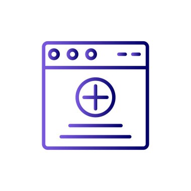 Web tarayıcı, basit vektör illüstrasyon tasarımı