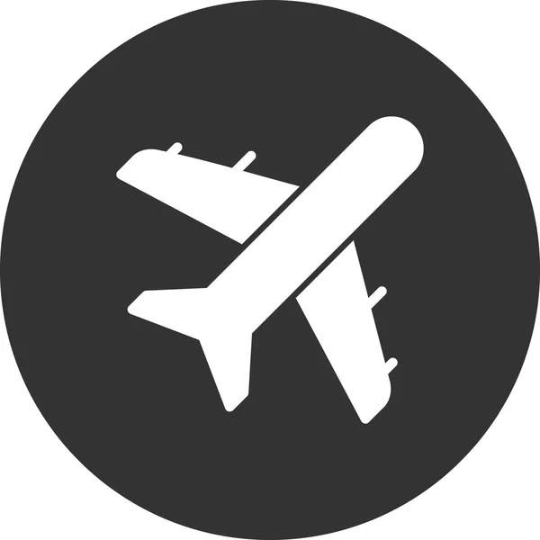 Ikona Samolotu Modnym Stylu Odizolowane Tło — Wektor stockowy