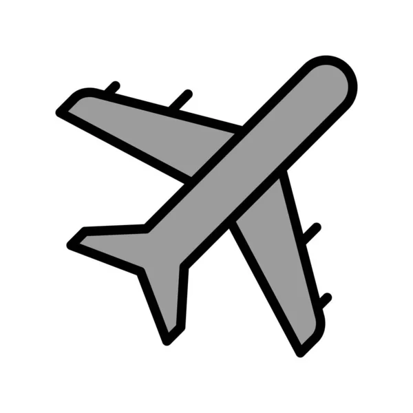 Ikona Letadla Módním Stylu Izolované Pozadí — Stockový vektor