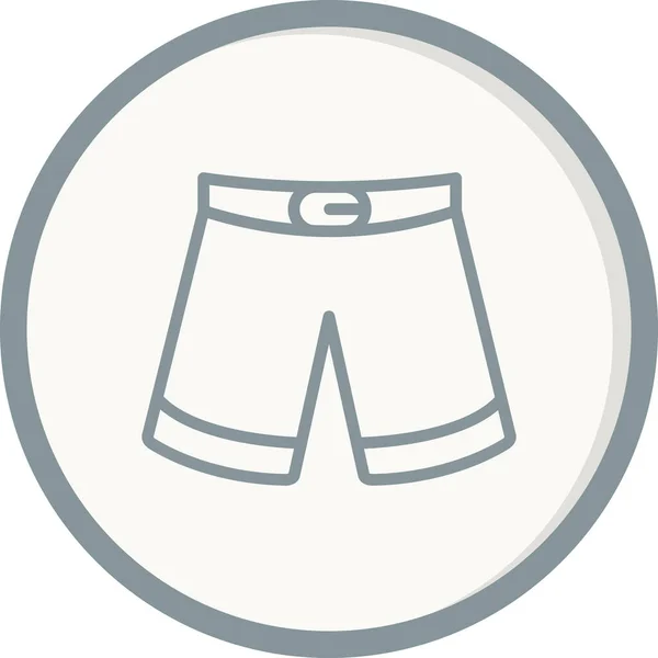 Vector Illustration Man Shorts Icon — Stockový vektor