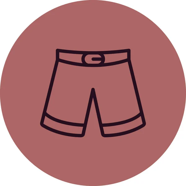 Vektor Illustration Von Mann Shorts Symbol — Stockvektor