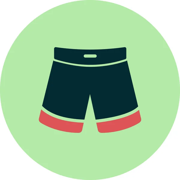 Vektor Illustration Von Mann Shorts Symbol — Stockvektor