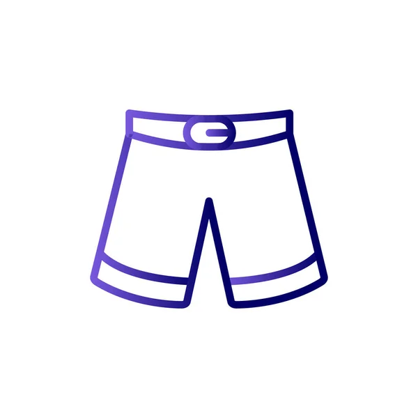 Shorts Icoon Plat Ontwerp Stijl — Stockvector