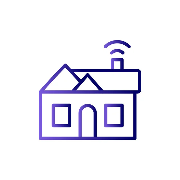 Vector Illustration Modern Smart House Icon — Image vectorielle