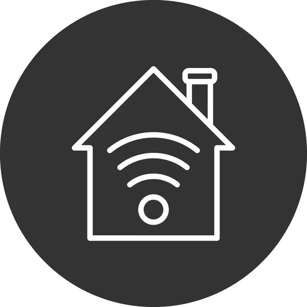 Connection Home Modern Vector Icon — Vector de stock