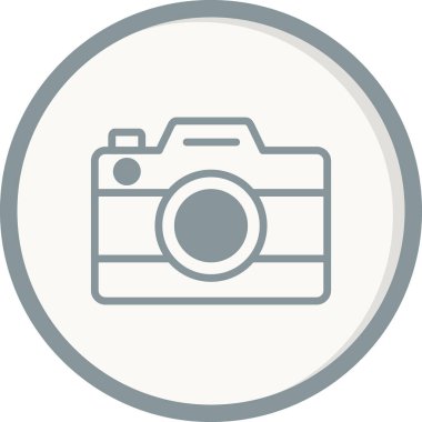 Kamera. Web simgesi basit illüstrasyon