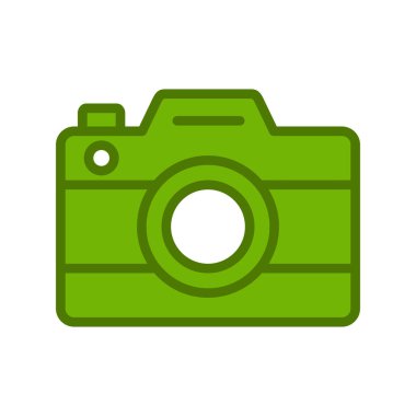 Kamera. Web simgesi basit illüstrasyon