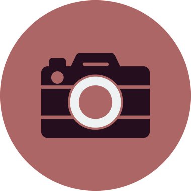 Kamera. Web simgesi basit illüstrasyon