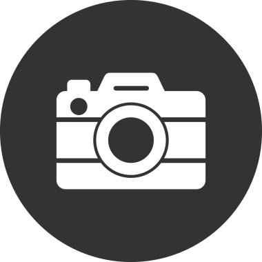 Kamera. Web simgesi basit illüstrasyon