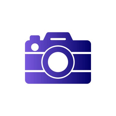 Kamera. Web simgesi basit illüstrasyon