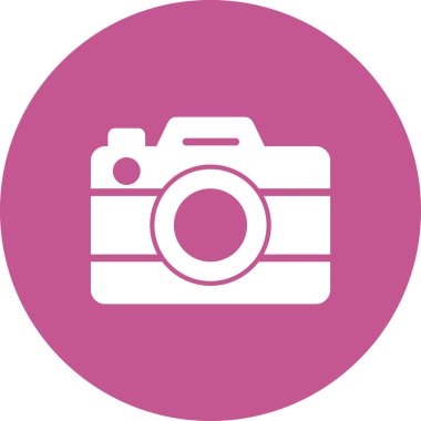 Kamera. Web simgesi basit illüstrasyon