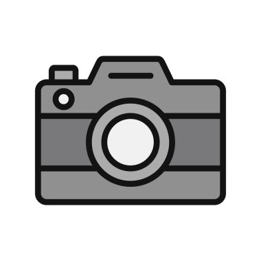 Kamera. Web simgesi basit illüstrasyon