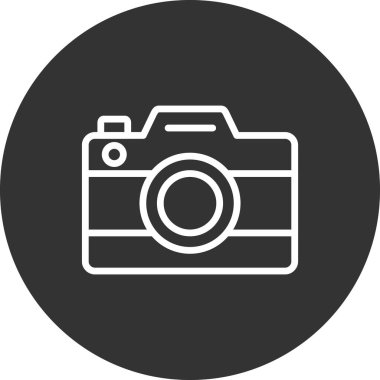 Kamera. Web simgesi basit illüstrasyon