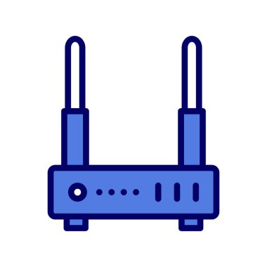 Wi-fi yönlendirici vektör illüstrasyonu