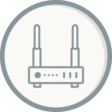 Wi-fi yönlendirici vektör illüstrasyonu