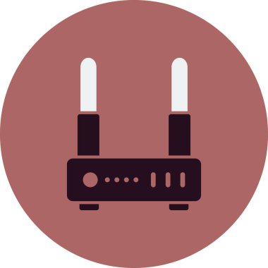 Wi-fi yönlendirici vektör illüstrasyonu