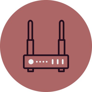 Wi-fi yönlendirici vektör illüstrasyonu