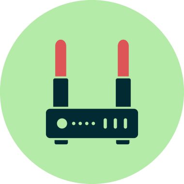 Wi-fi yönlendirici vektör illüstrasyonu