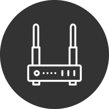 Wi-fi yönlendirici vektör illüstrasyonu