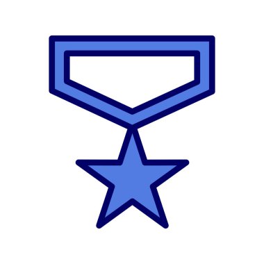 Rozet simgesinin vektör illüstrasyonu