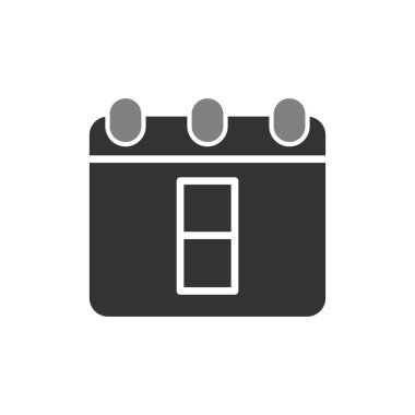 Takvim simgesi, vektör illüstrasyon tasarımı