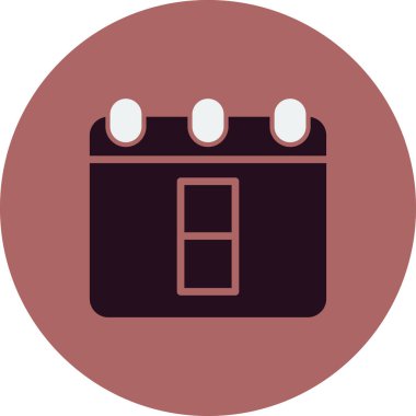 Takvim simgesi, vektör illüstrasyon tasarımı