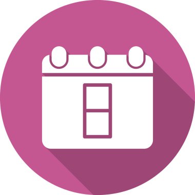 Takvim simgesi, vektör illüstrasyon tasarımı