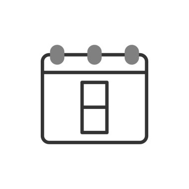 Takvim simgesi, vektör illüstrasyon tasarımı