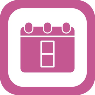 Takvim simgesi, vektör illüstrasyon tasarımı