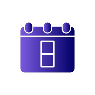 Takvim simgesi, vektör illüstrasyon tasarımı