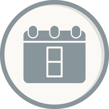 Takvim simgesi, vektör illüstrasyon tasarımı