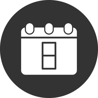 Takvim simgesi, vektör illüstrasyon tasarımı